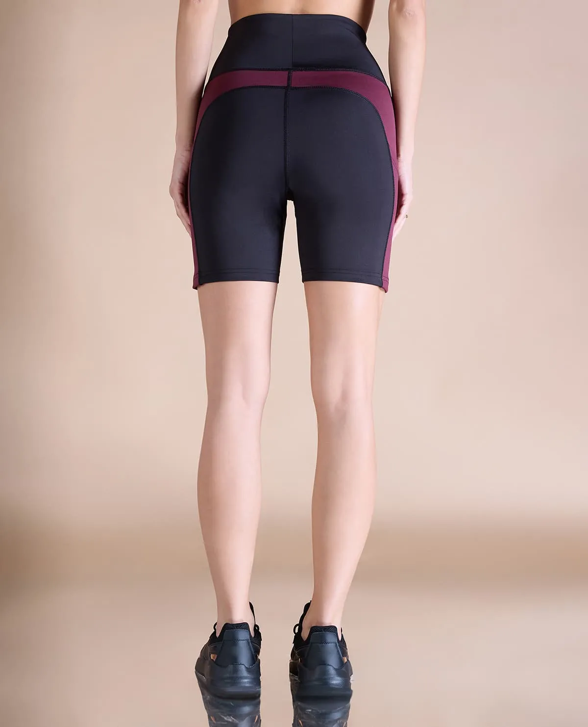 High Waisted Cycling Shorts in Second SKN Fabric day trip