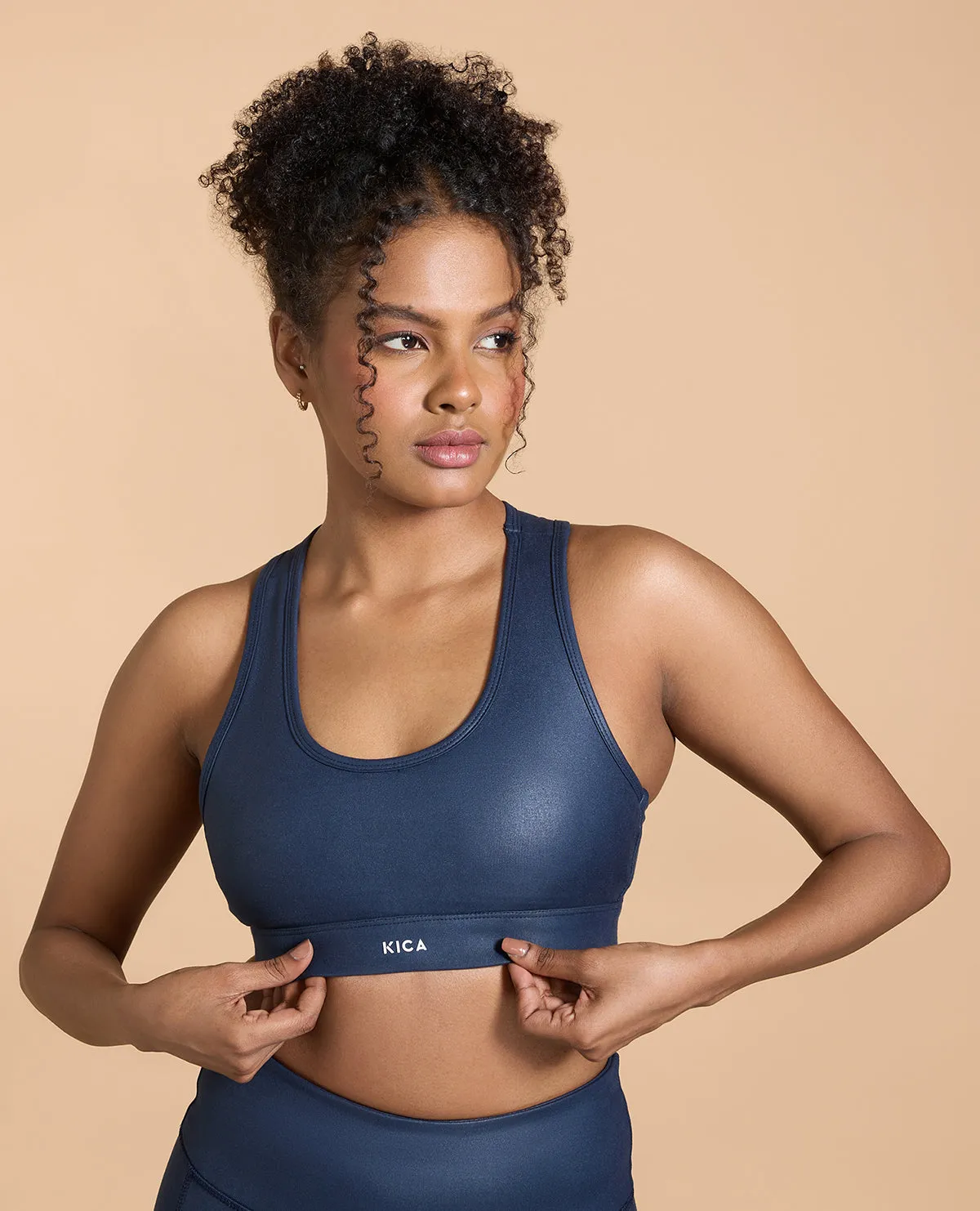 Liquid Medium Support Sports Bra Breathable Material