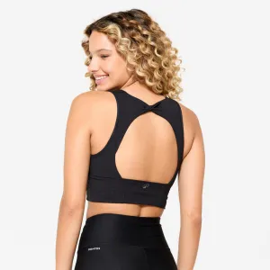 Sujetador Crop-Top Mujer Negro Sujeci??n Moderada Oversized fit seams Seamless Feel