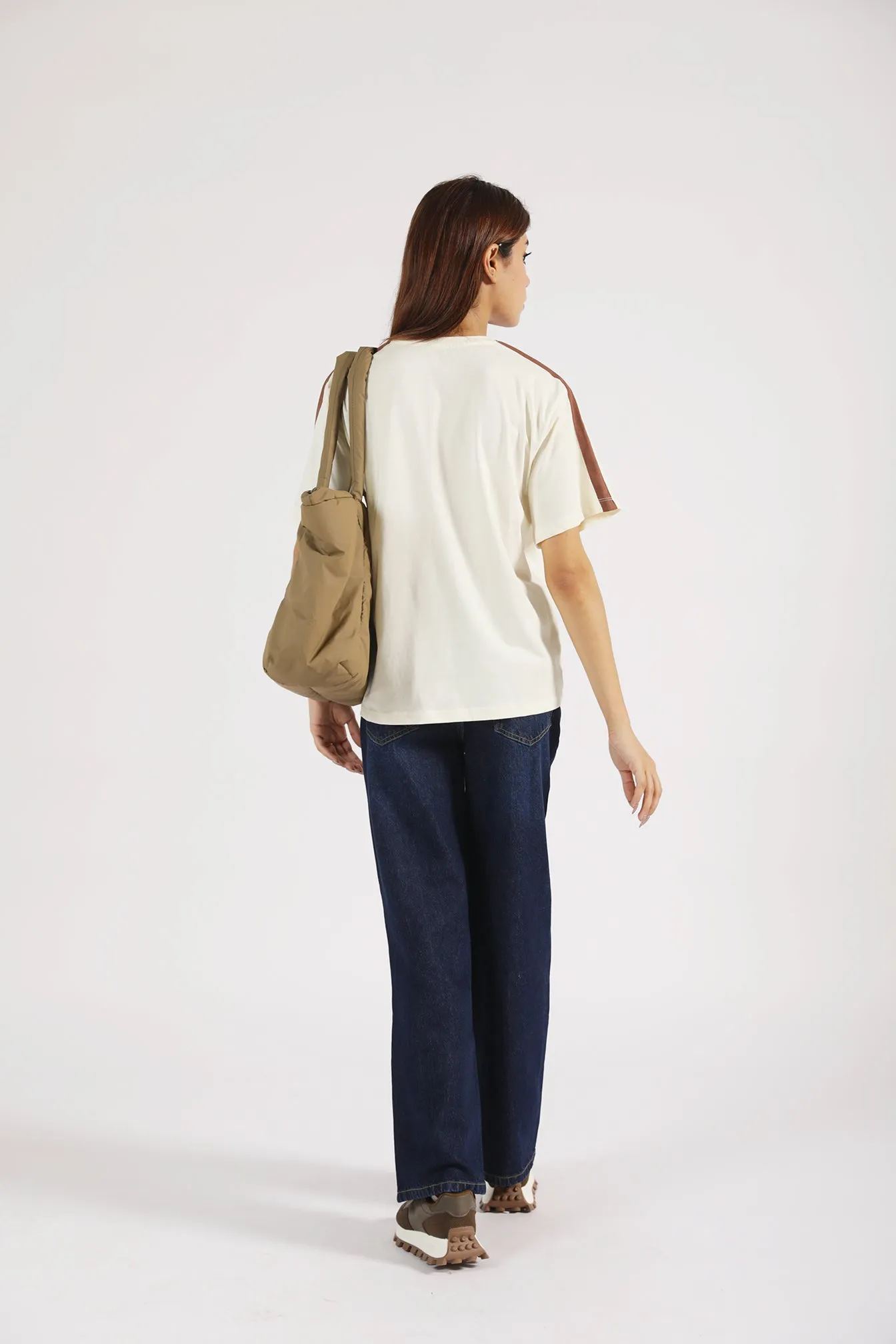 Active Look Stylish Dress OVERSIZED CONTRAST TEE
