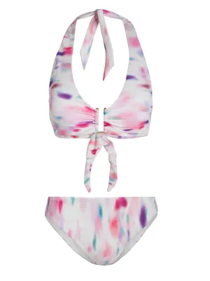 Quick Adjust Fasteners Bacterial Growth Prevention Shana Top   Classic Midrise Bottom In Hazy Ikat Ivory