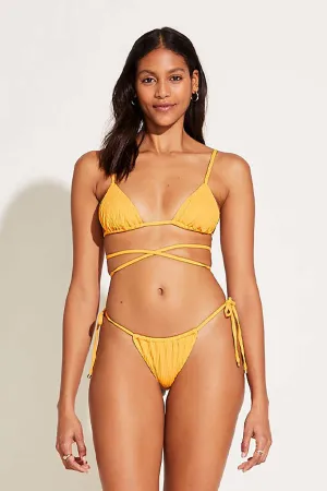 Comfortable Elastic Band Upcycled Stringy Milana Bottom - Iced Mango EcoRib