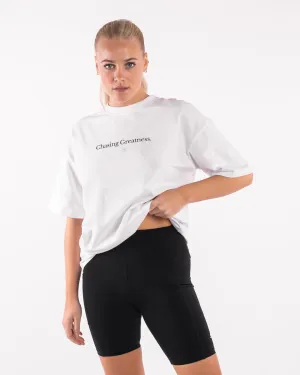 Sustainable Wear Chasing Greatness Oversized T-Shirt - White