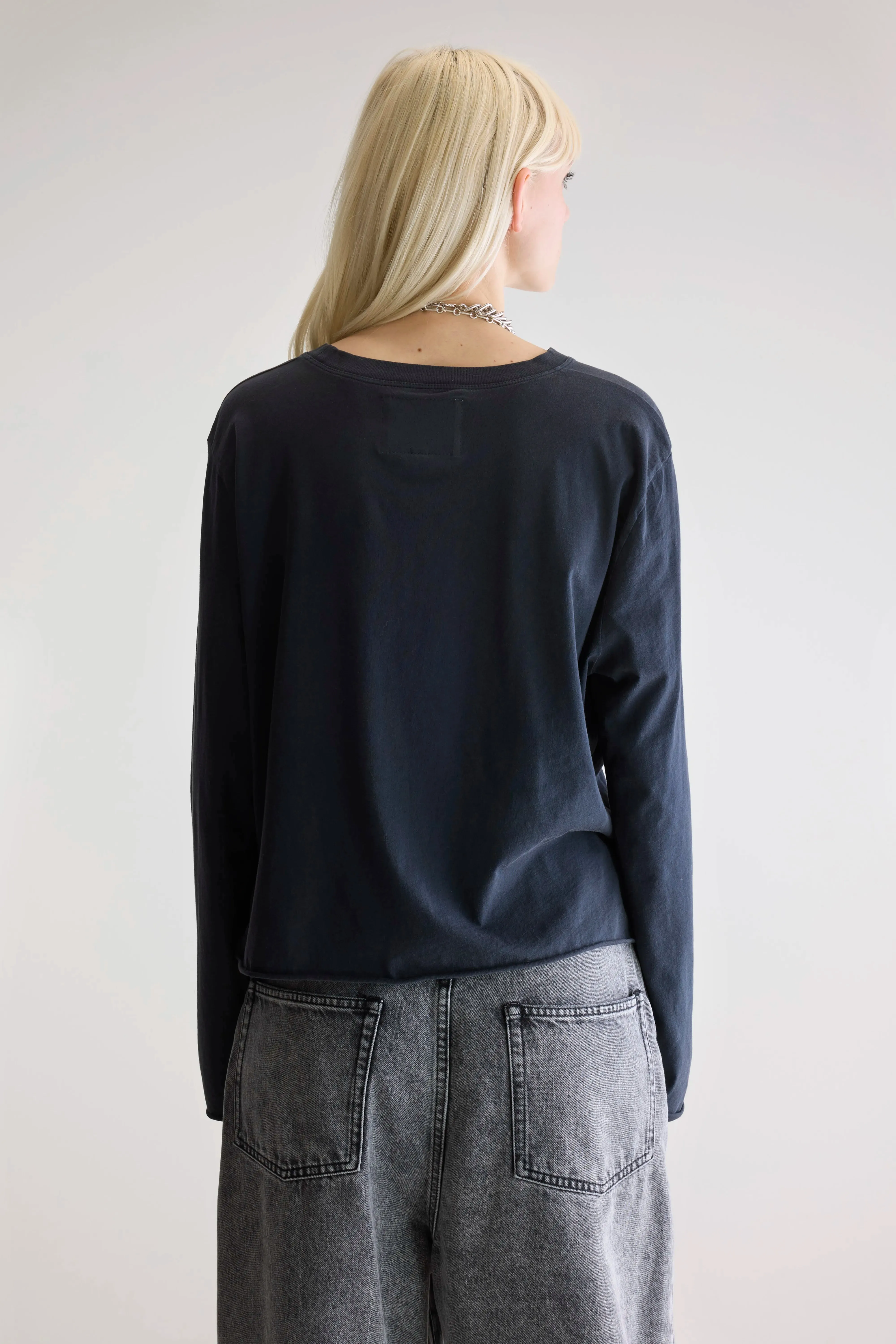 Trendy Vibes Wear Low Impact Manufacturing Fercy long-sleeve t-shirt (252 / W / BLACK BLUE)