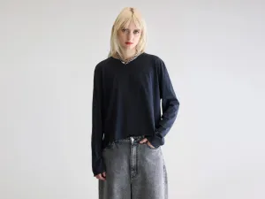 Vintage authenticity Fercy long-sleeve t-shirt (252 / W / BLACK BLUE)