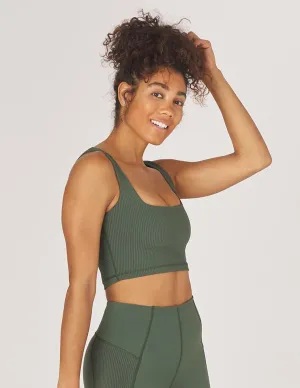 Glyder Cutting Edge Bra - Olive Nature Lightweight Padding Comfortable