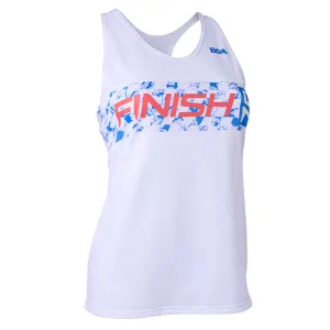 Glitter Glow Women's Vapor Lite Interval Singlet - Finish On Empty