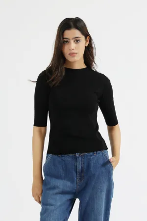 FITTED KNIT TOP Thermal Insulation Layer Winter Protection