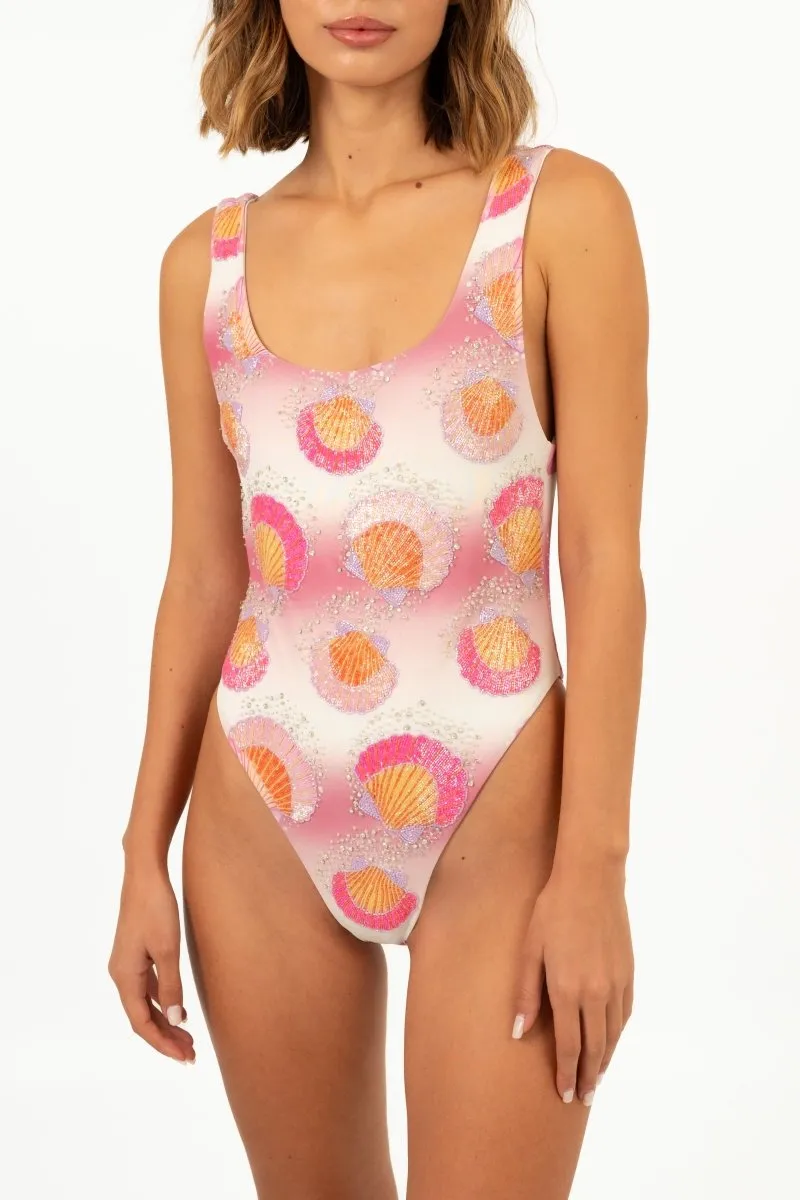 Belle Hand Beaded Swimsuit Tropical Outfits Odor Resistant