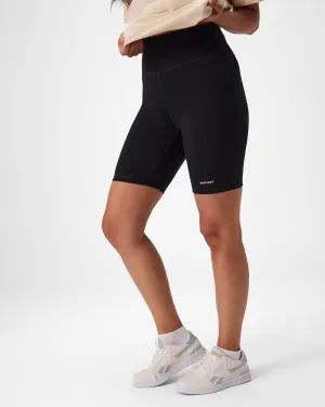 Roll Up Cuff Design Insport Womens Luna Bike Short Black
