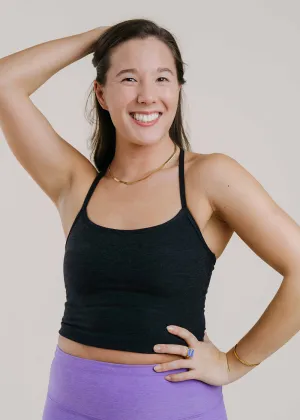 Winter Essential Spacedye Slim Racerback Cropped Tank