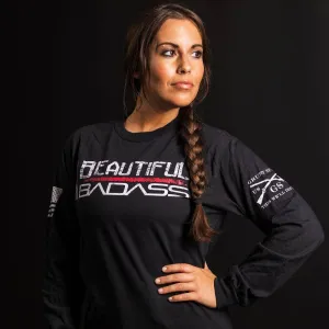 Comfortable And Trendy Relax Trend Women's Beautiful Badass Long Sleeve - Black