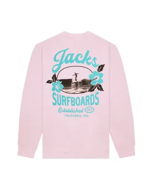 product promotion Women's Tip Toe Summer Series Crewneck Sweatshirt - Light Pink