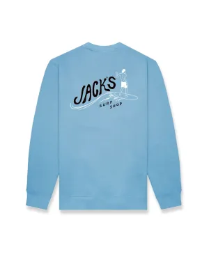 product dancing suitability rainy day wear Bobber Summer Series Crewneck Sweatshirt - Blue