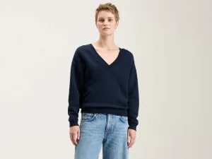 Core Sporty Practical Wear Fellow v-neck sweatshirt (242 / W / NAVY)