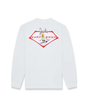 Adult Size Little Dude Summer Series Crewneck Sweatshirt - White