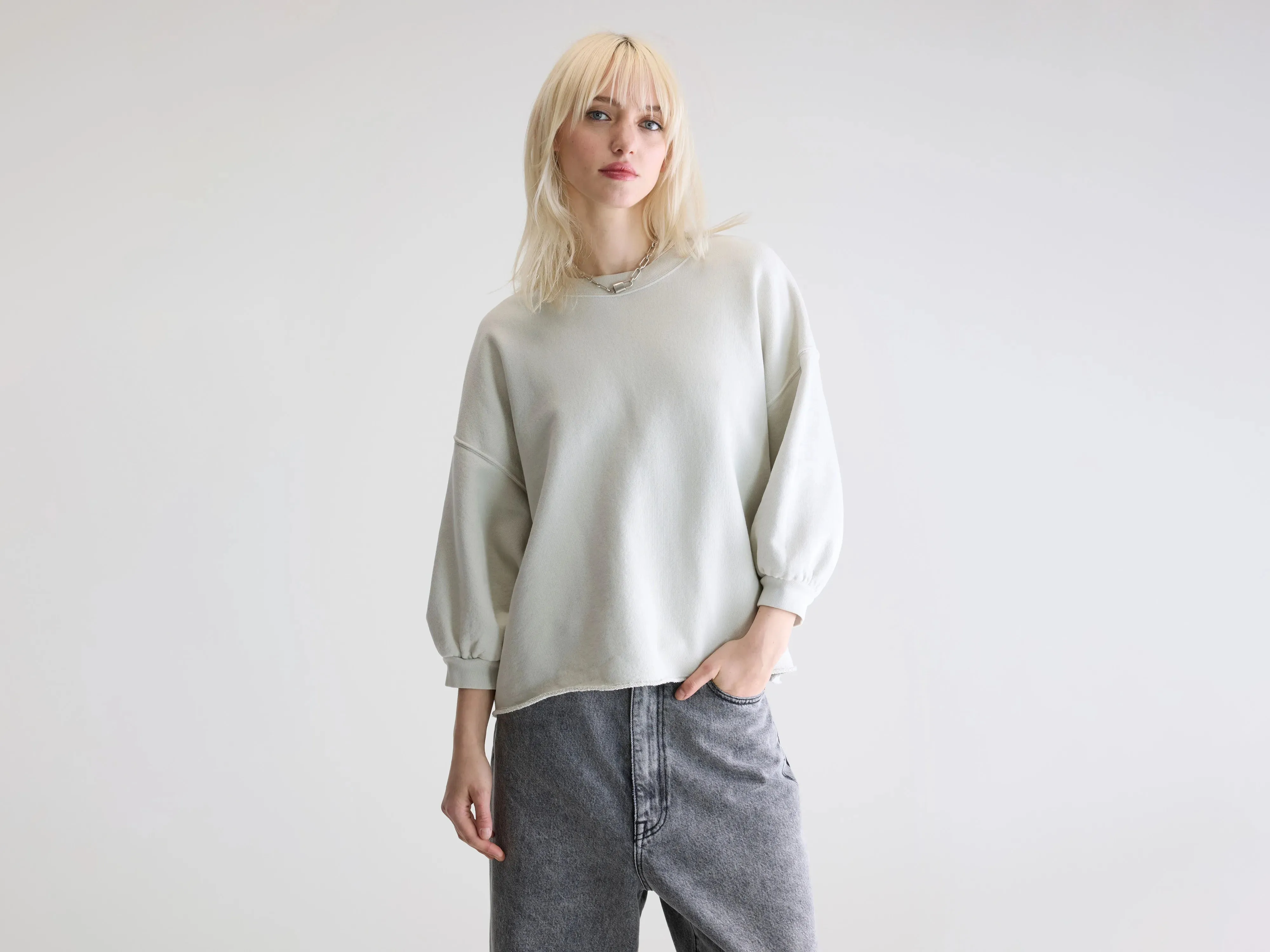 Vicske crewneck sweatshirt (252 / W / NUAGE) Street Essential