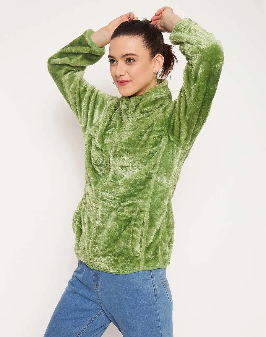 Light Jacket Madame Applegreen High Neck Sweatshirt