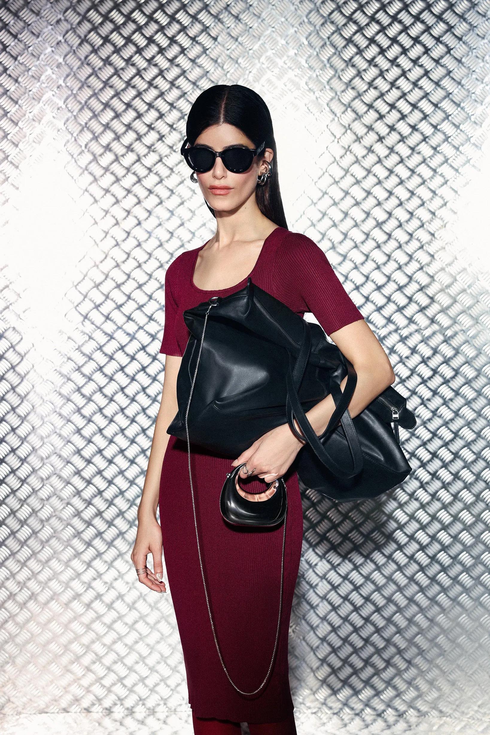RIBBED BODYCON DRESS ShapeRetentionCloth