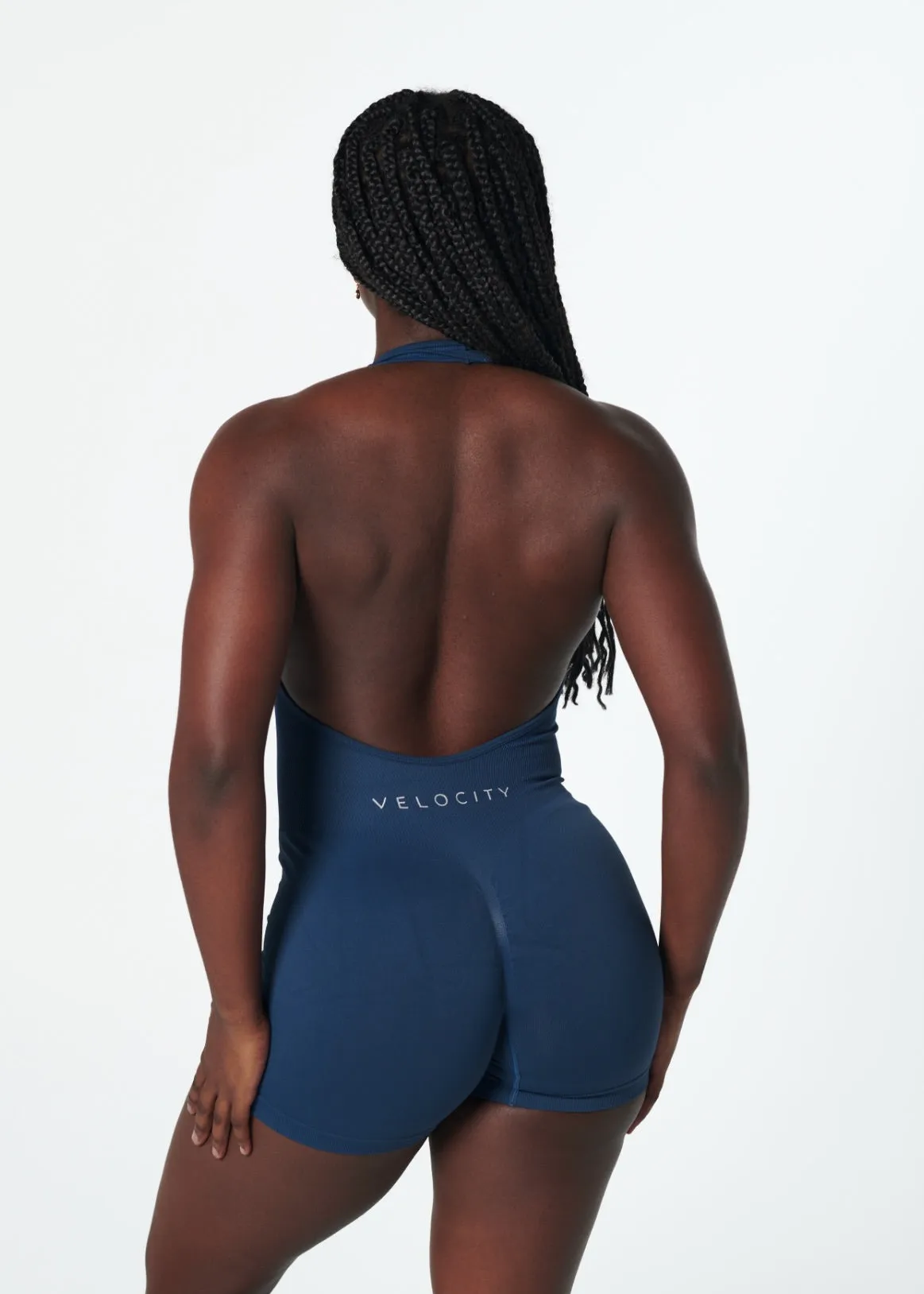 SIGNATURE SCRUNCH ONE PIECE - DEEP BLUE Lightweight Compression Seaside Fashion
