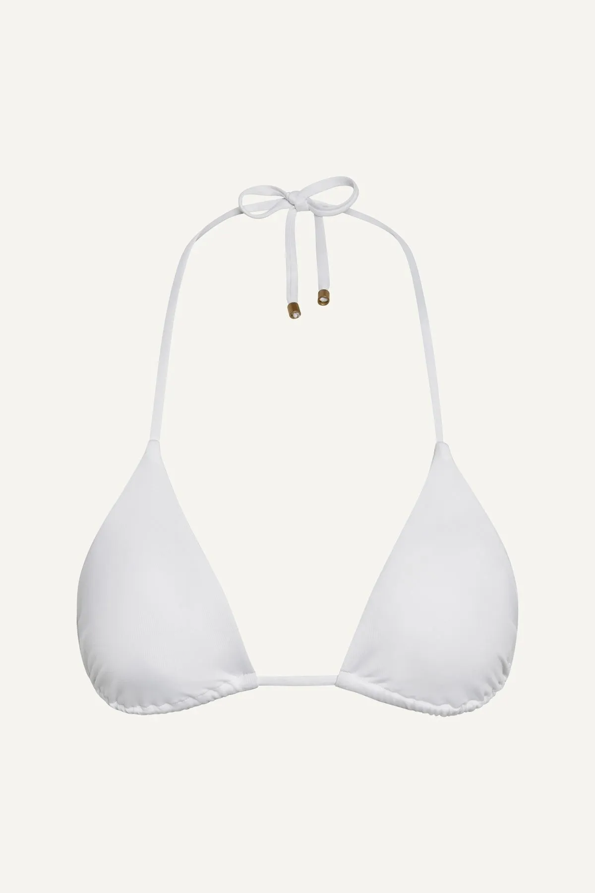 Gia Triangle Top - White EcoLux Tension Control Band