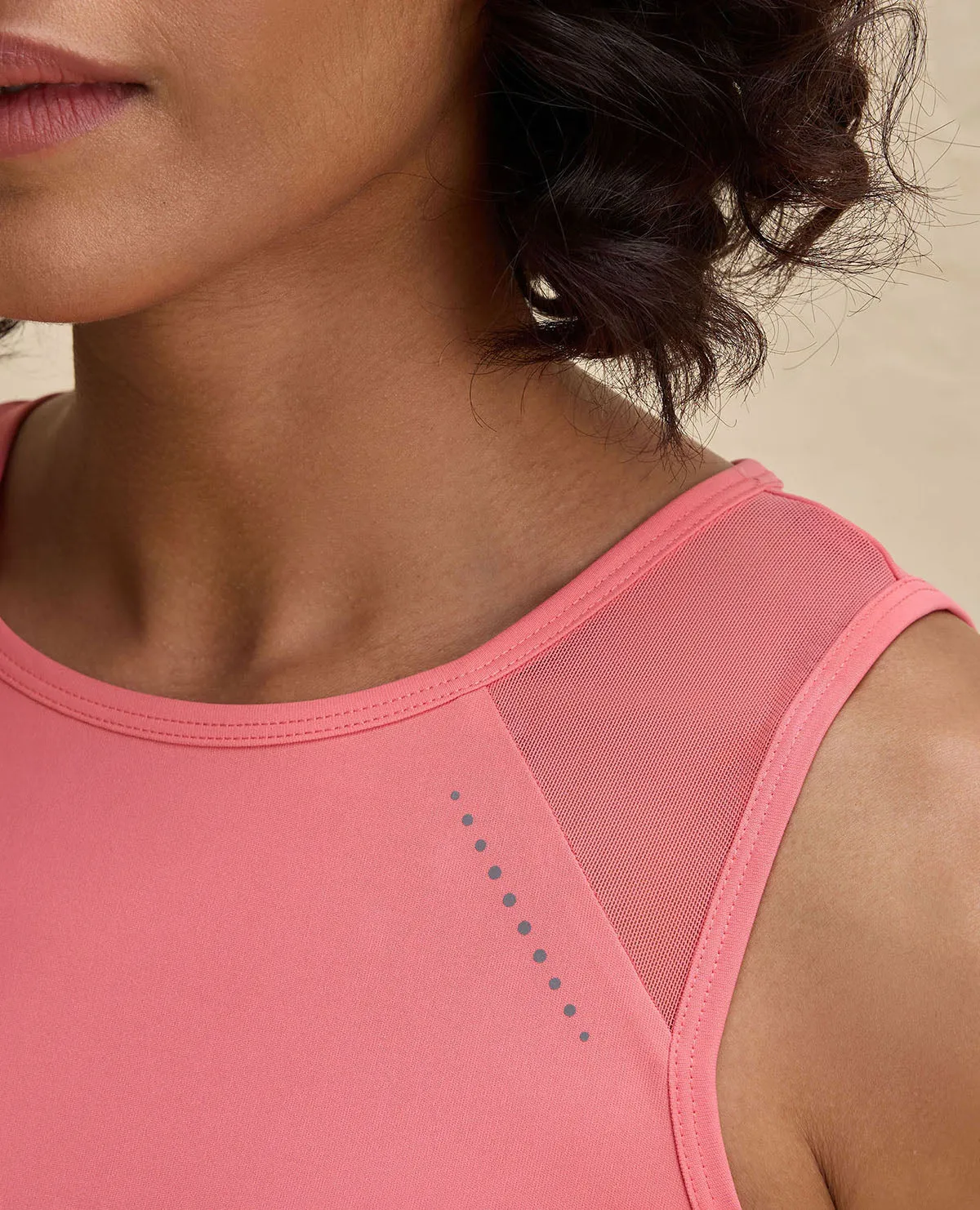 Nykd By Nykaa Quick Dry Longline Workout Tank Top -NYK032-Orange Forestry - friendly