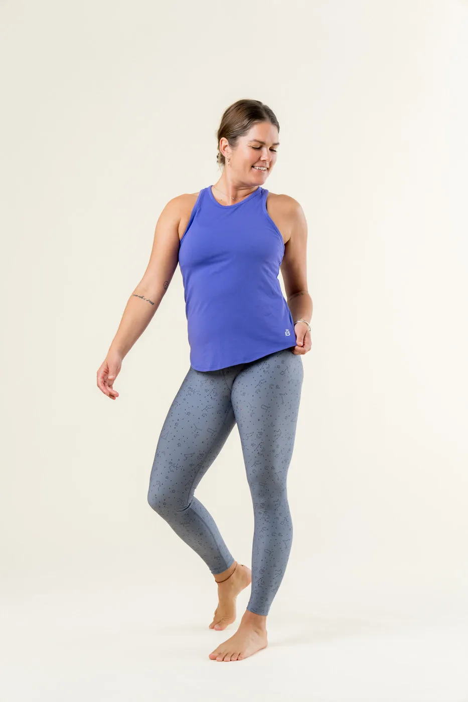 FlatlockSeaming High Waisted Midi Leggings