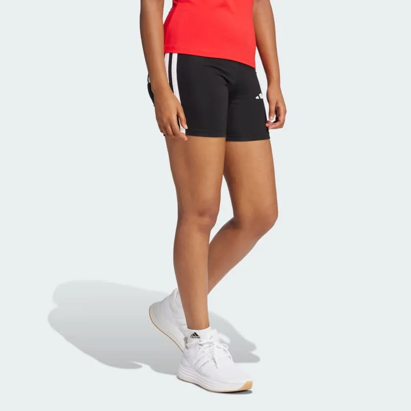 Adidas Women's 3-Stripes High Waisted Black Bike Short Muse Edge
