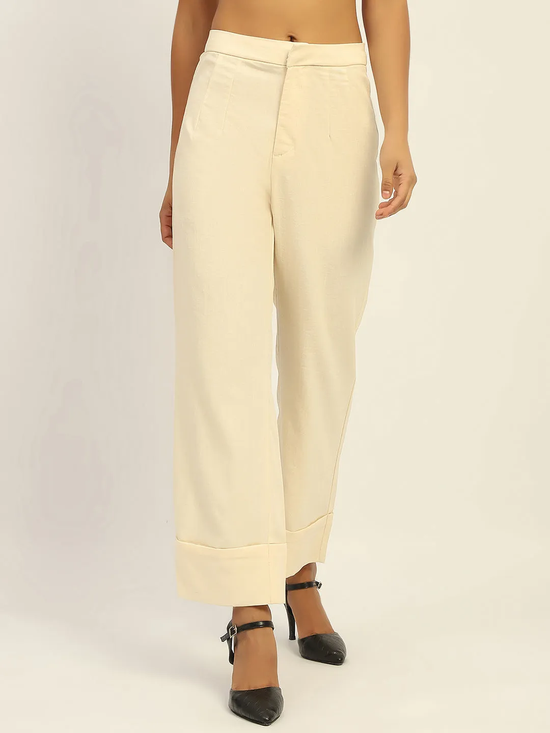 Timeless Comfort MultiPocketSystem Madame Straight Leg Off White Trousers
