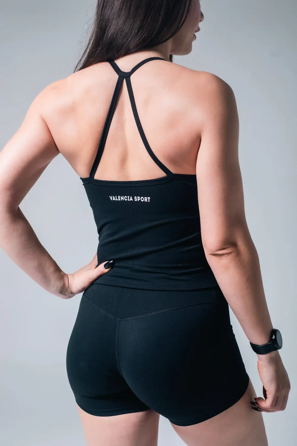 Earth Glow Barre Collection Black Tank