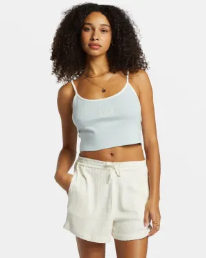 Aloe Cropped Tank Top Training - worthy single - layer storage