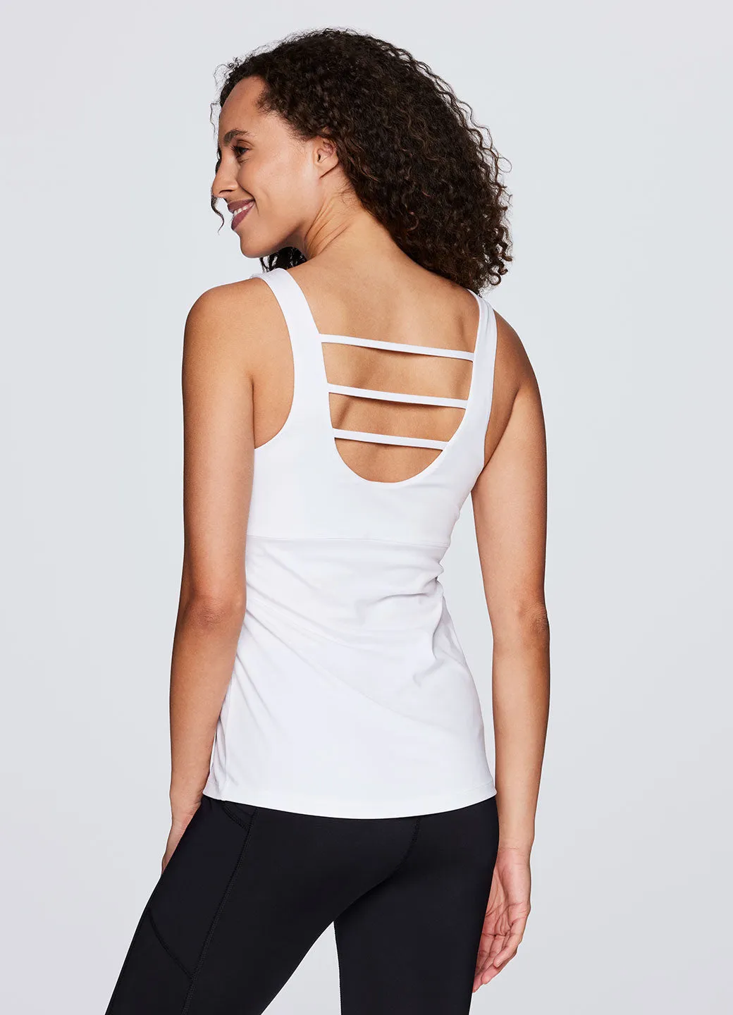 Super Soft Strappy Shelf Bra Tank Educational - valuable
