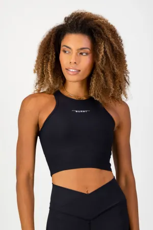 Stretch Fit Comfort Stile Di Vita Rib Supportive Tank - Black