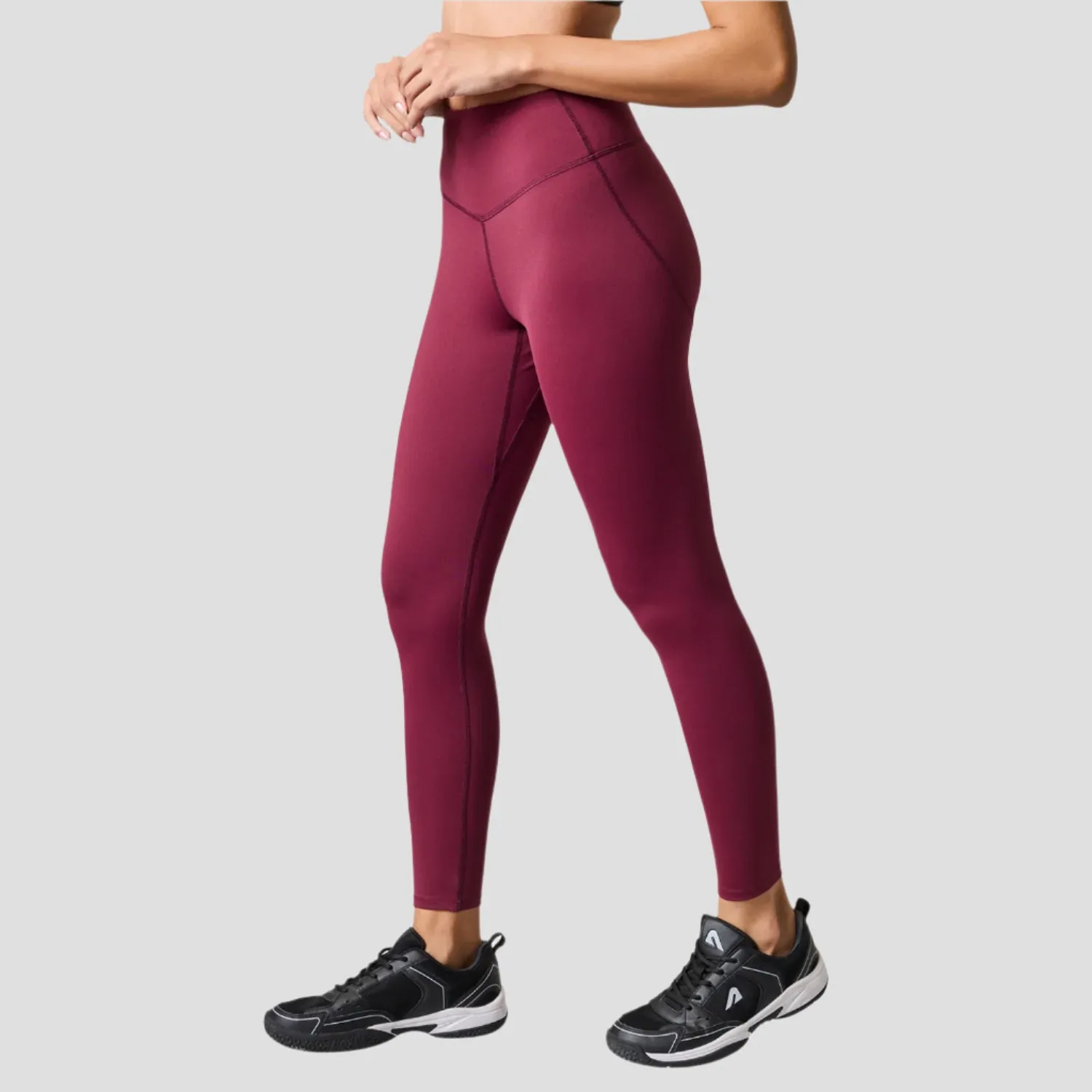 Four Way Chic Comfort Wear Womens Limitless Leggings - Burgundy