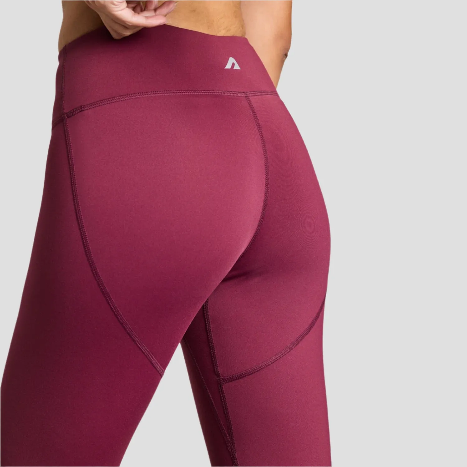 Womens Limitless Leggings - Burgundy Durable Feel