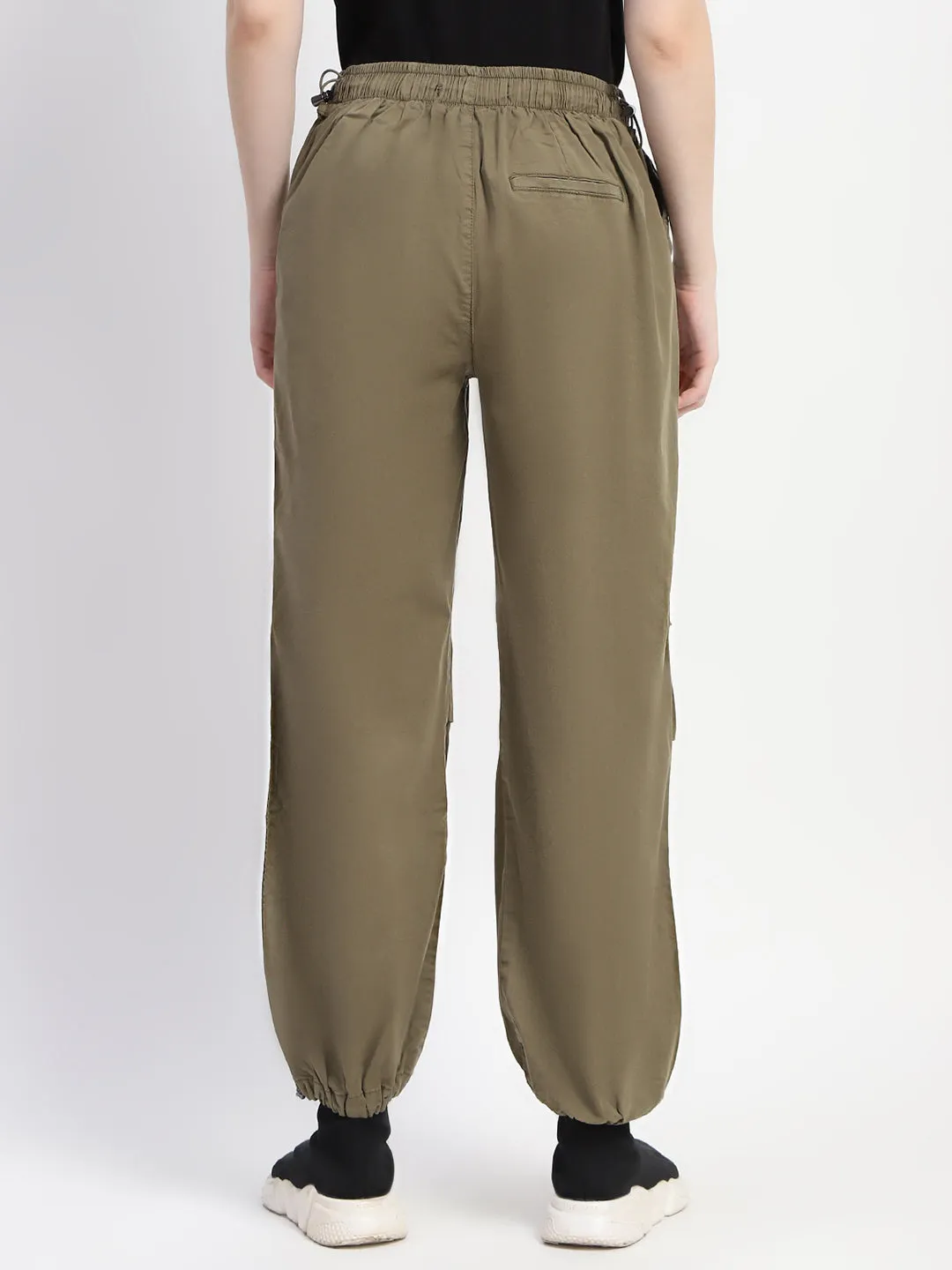 Relaxed Wearable Madame Relax Fit Olive Cotton Joggers