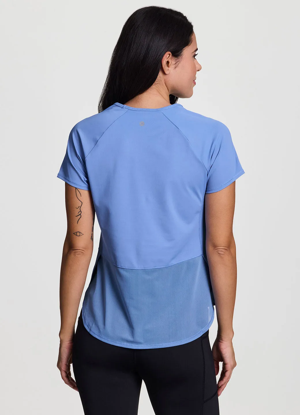 Ultra Soft Blended Textile FlexibleKnit To The Core Mesh Tee