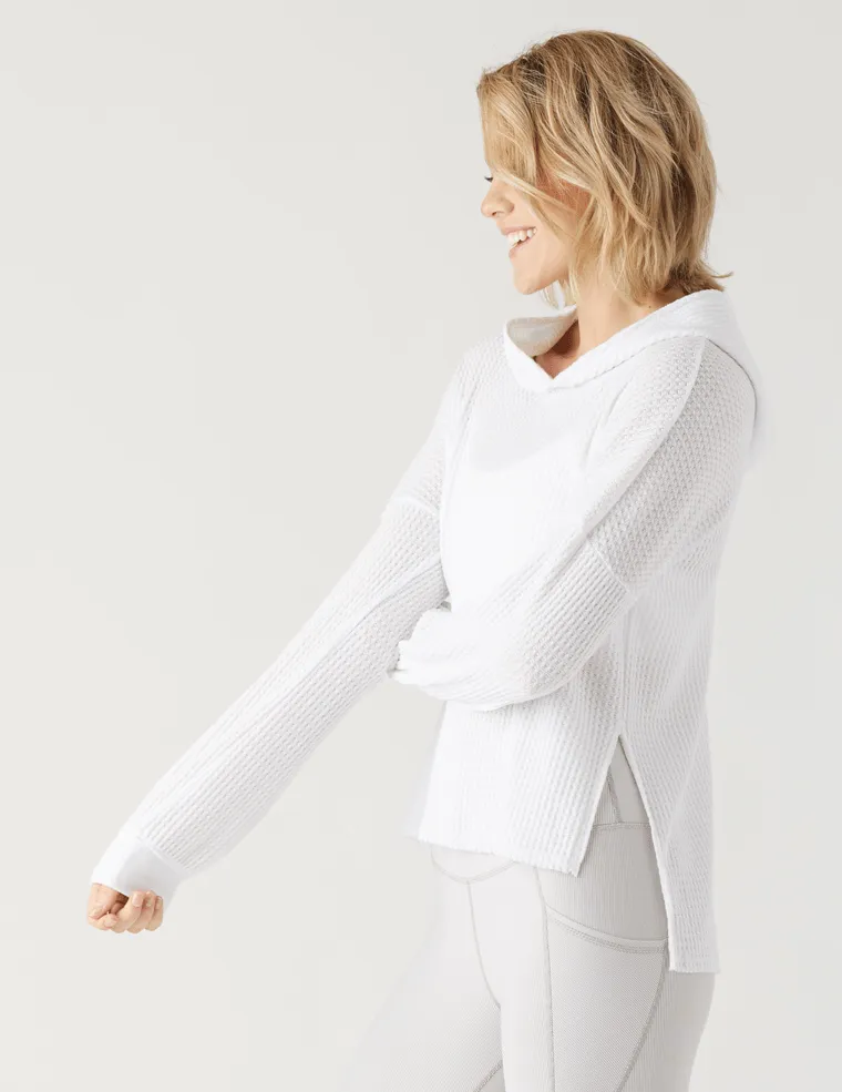 Glyder Rush Hoodie - White Vintage Style