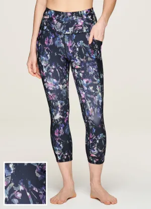 Quick Dry Technology Midnight Garden Super Soft Capri