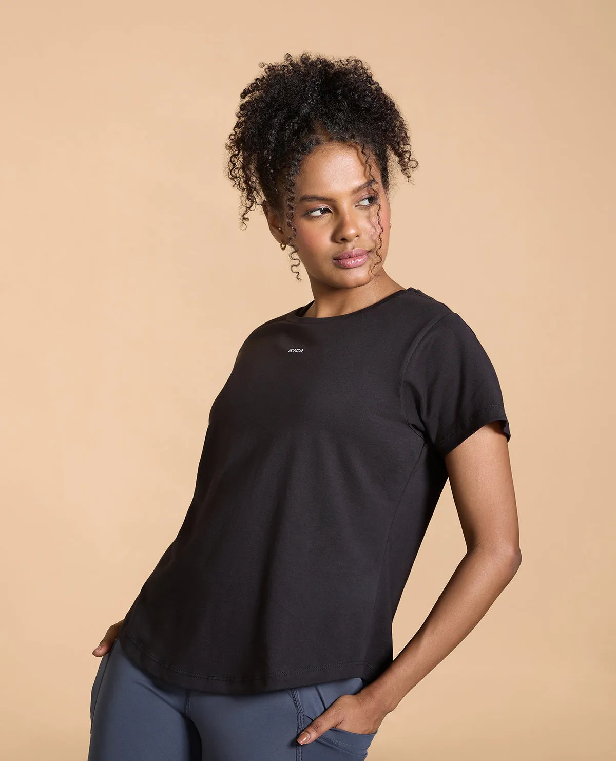 Women Solid Cotton Essential Top Perfect Layer Thermal Regulation Layer
