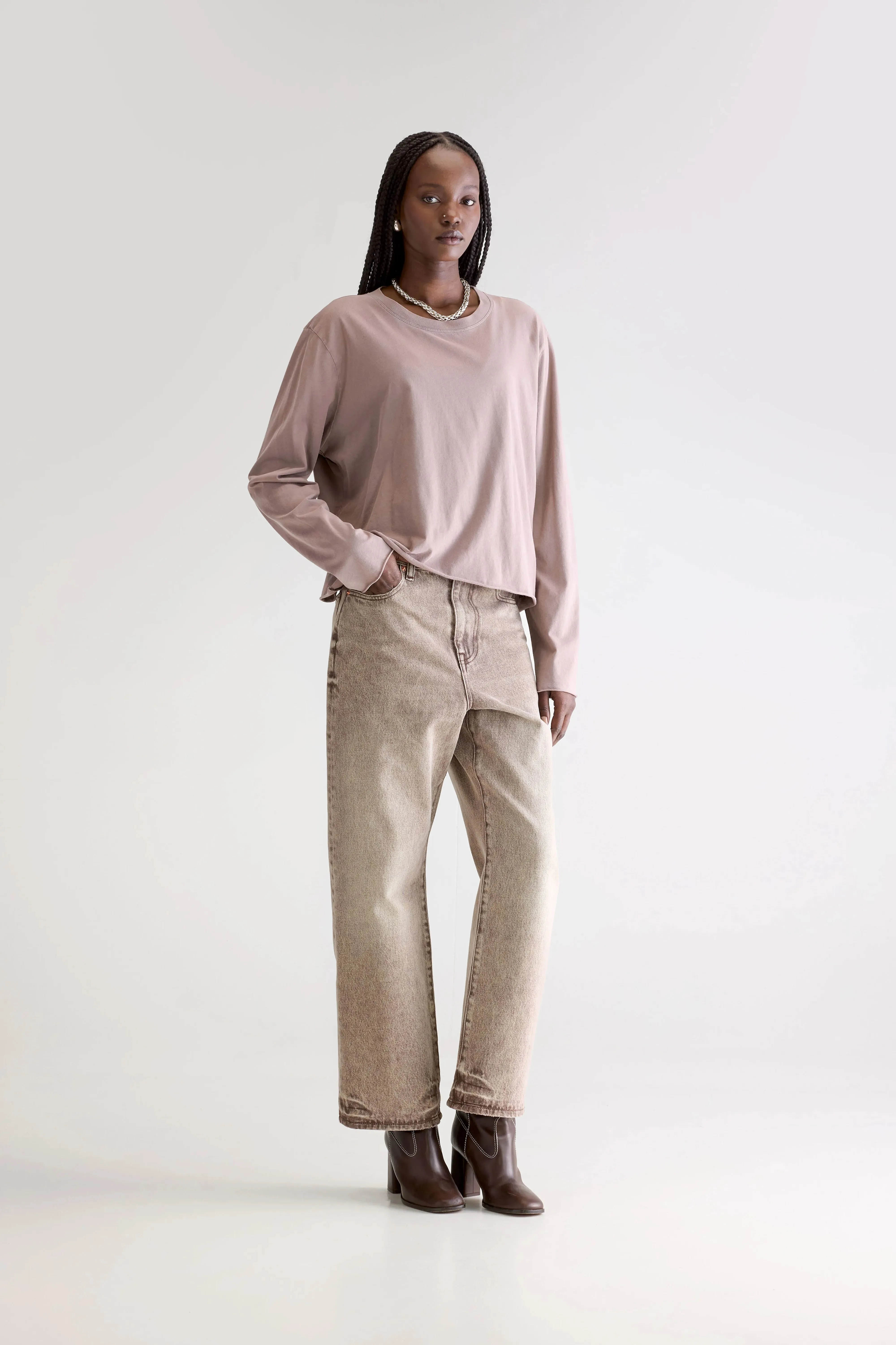 Fercy long-sleeve t-shirt (252 / W / PEEL) Breathable Mesh Panels Weekend Outfit