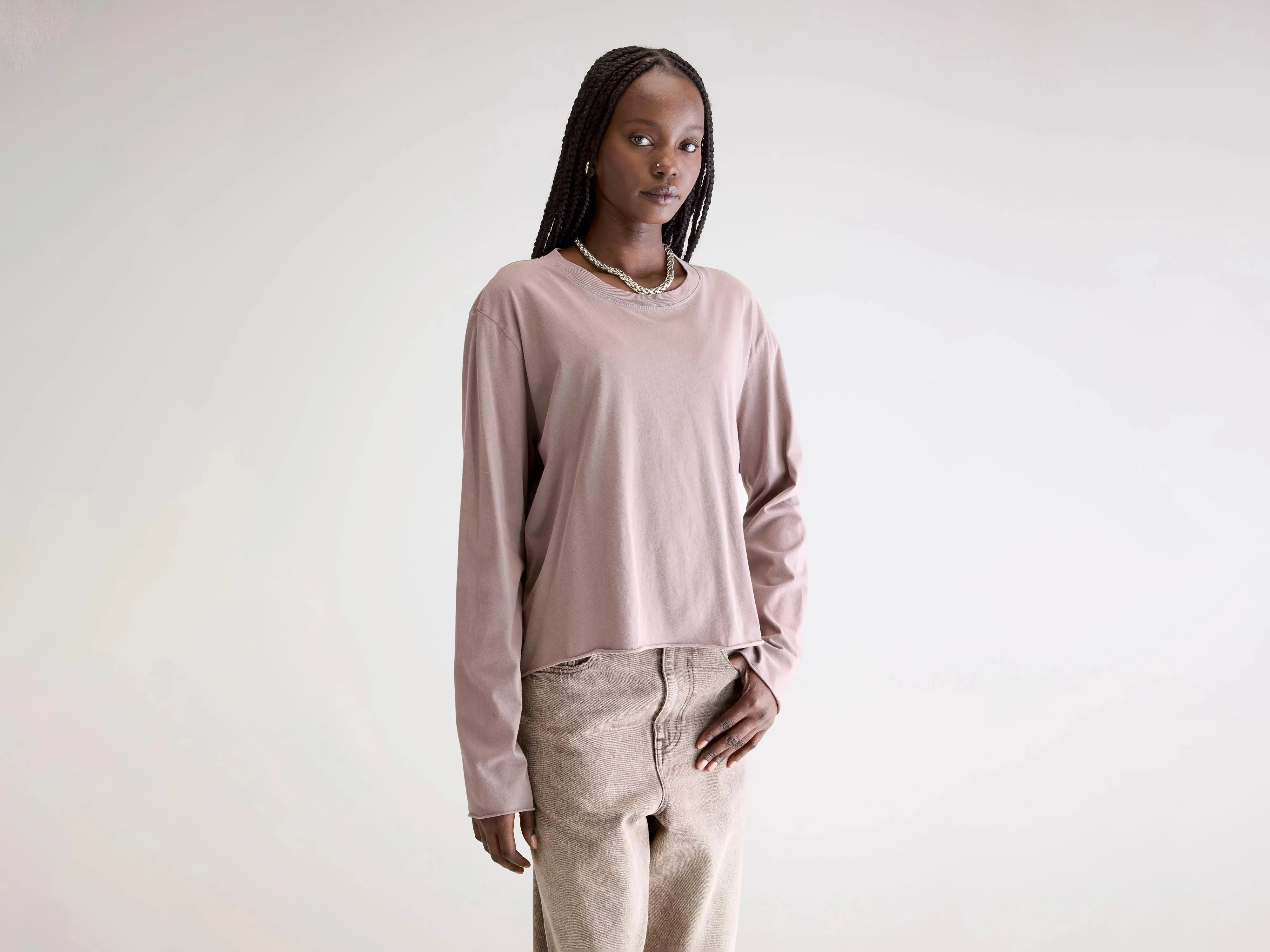 Everyday Wear Subtle Details Fercy long-sleeve t-shirt (252 / W / PEEL)
