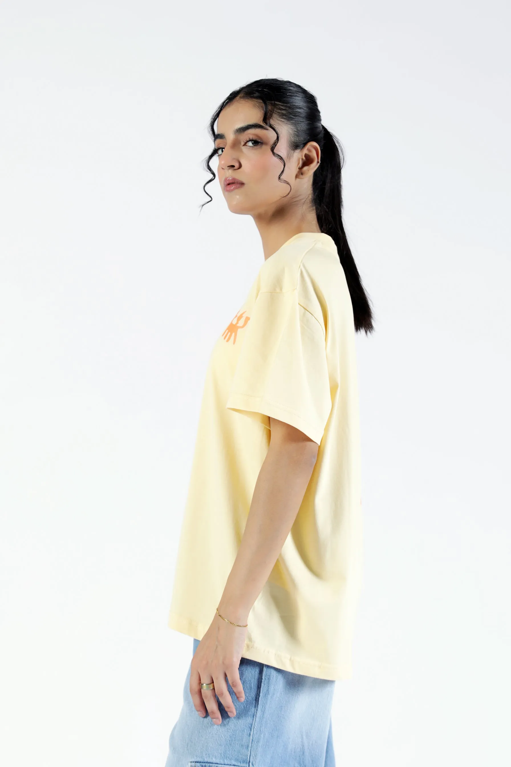 GRAPHIC OVERSIZE TEE AntiPilling Finish Snow Ready
