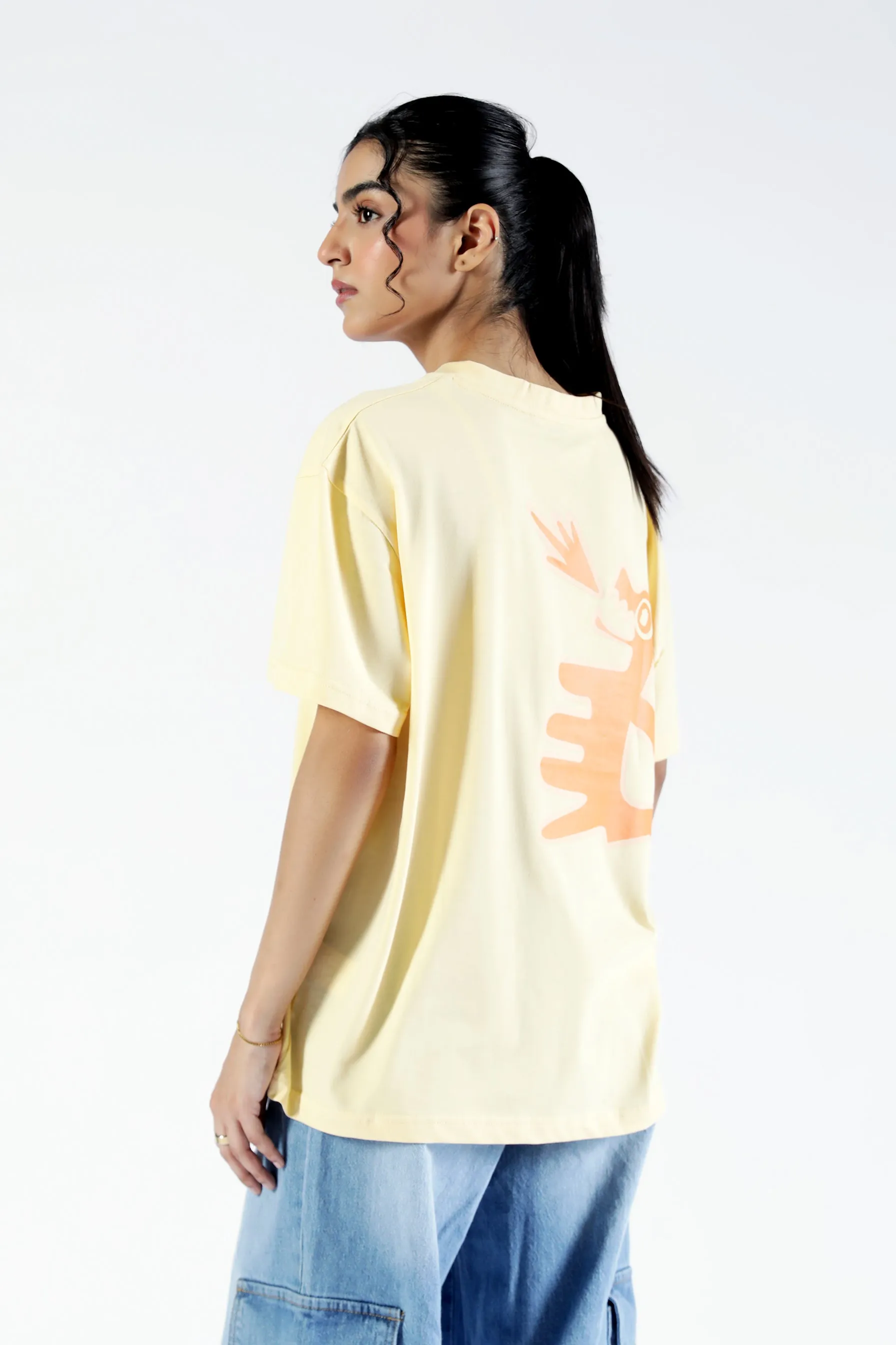 Cold Weather Wear TagFreeDesign GRAPHIC OVERSIZE TEE