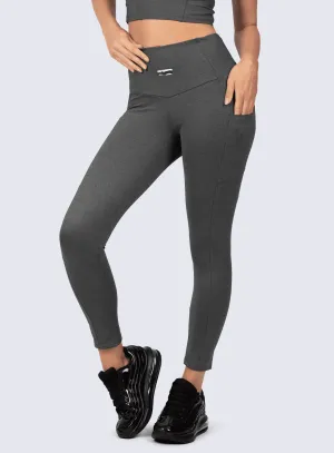 LEGGING EMANA FORCE-DARK MELANGE Seamless construction
