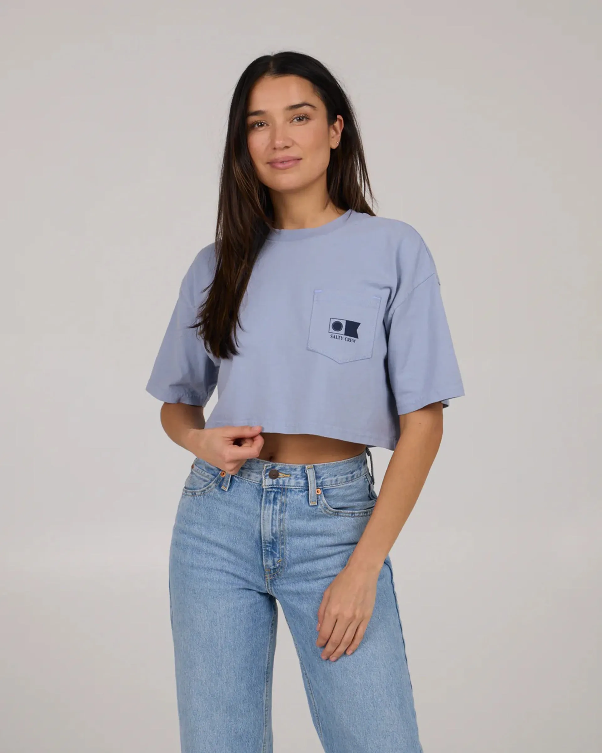 Comfort Wearable polo neck Buoy S/S T-Shirt - Violet Blue