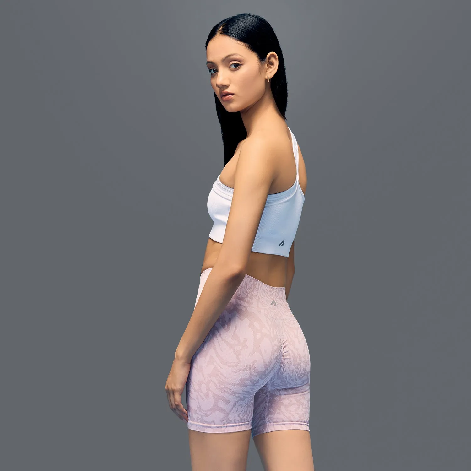Limitless snatched high waisted ruched back shorts - Pink Formal Wear