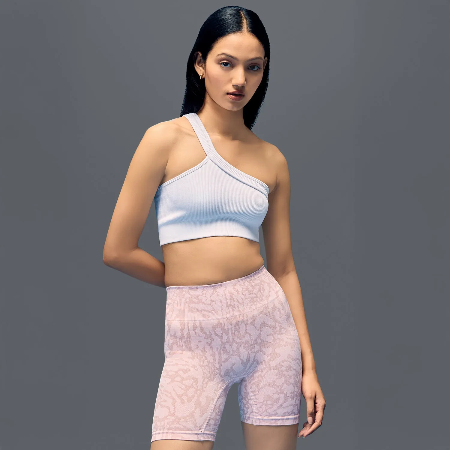 Wrinkle Resistant Finish Limitless snatched high waisted ruched back shorts - Pink