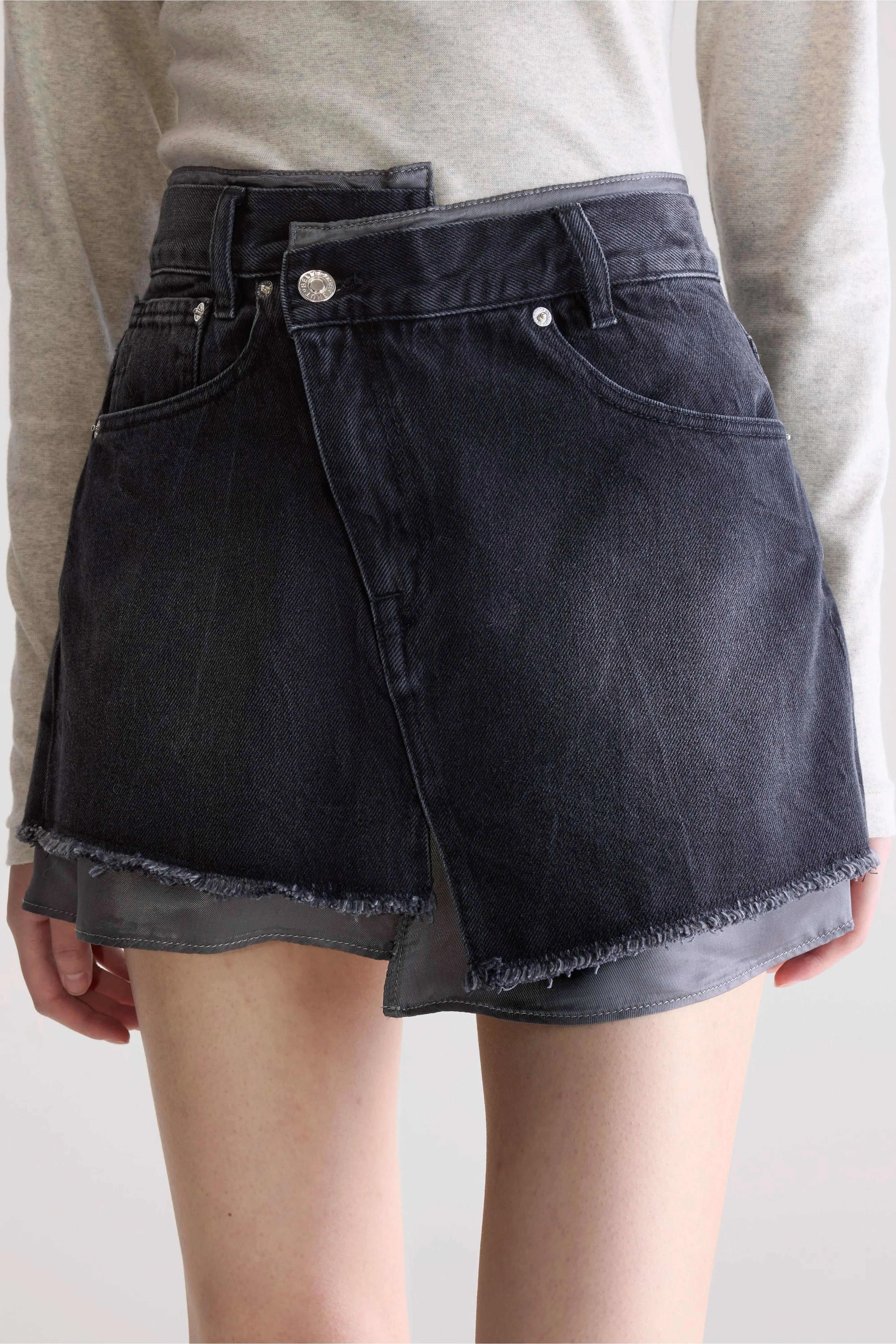 Prissy mini skirt (252 / W / USED BLACK) ButterySoftTexture