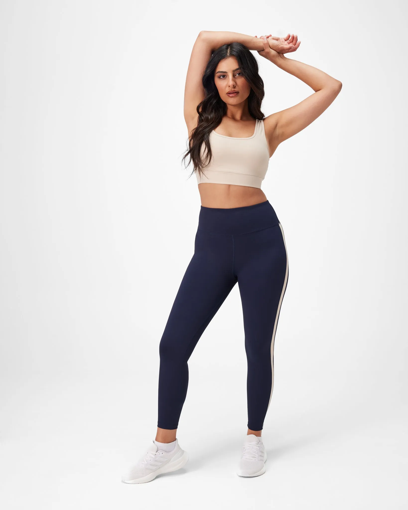 Insport Womens Escape Panel Full Length Tight Navy/Cream Luxury Mood